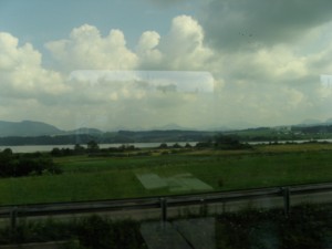 The Austrian countryside as seen from our train.