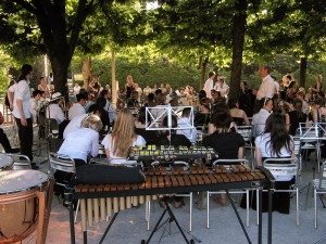 Musicians in Mirabell Gardens, Salzburg, Austria