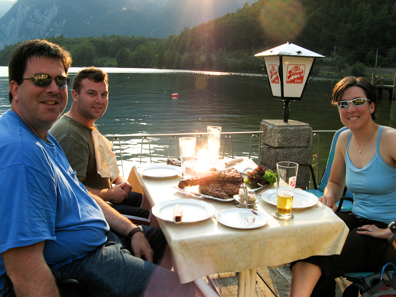 Dining in Obertaun, Austria