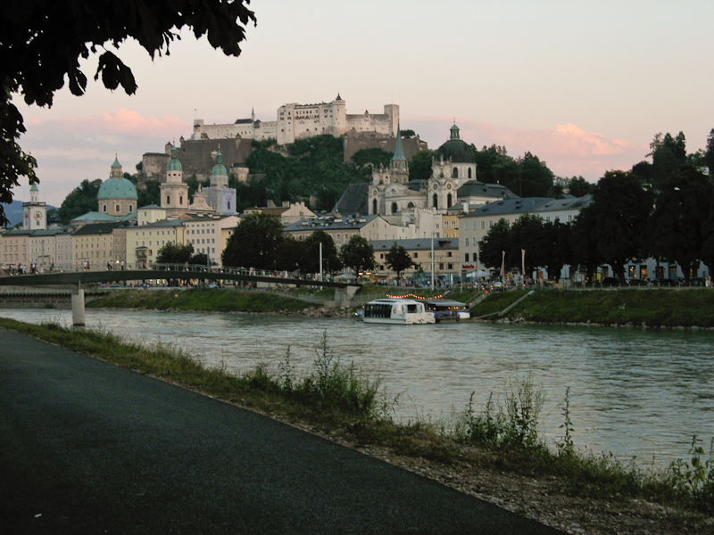 The Old City of Salzburg, Austria.