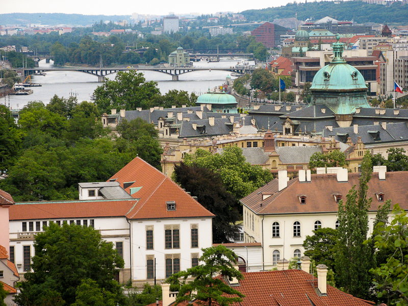 Vltava River in Prague, Czech Republic.