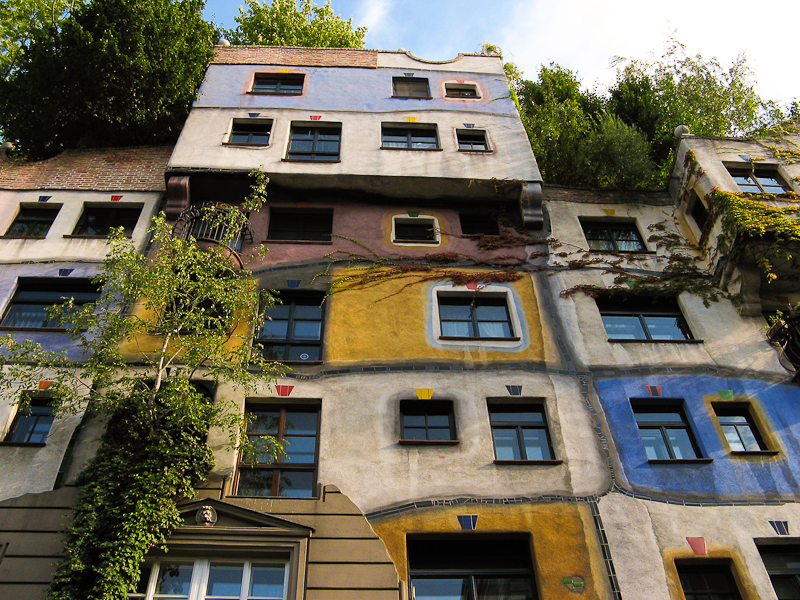 Hundertwasserhaus in Vienna, Austria.