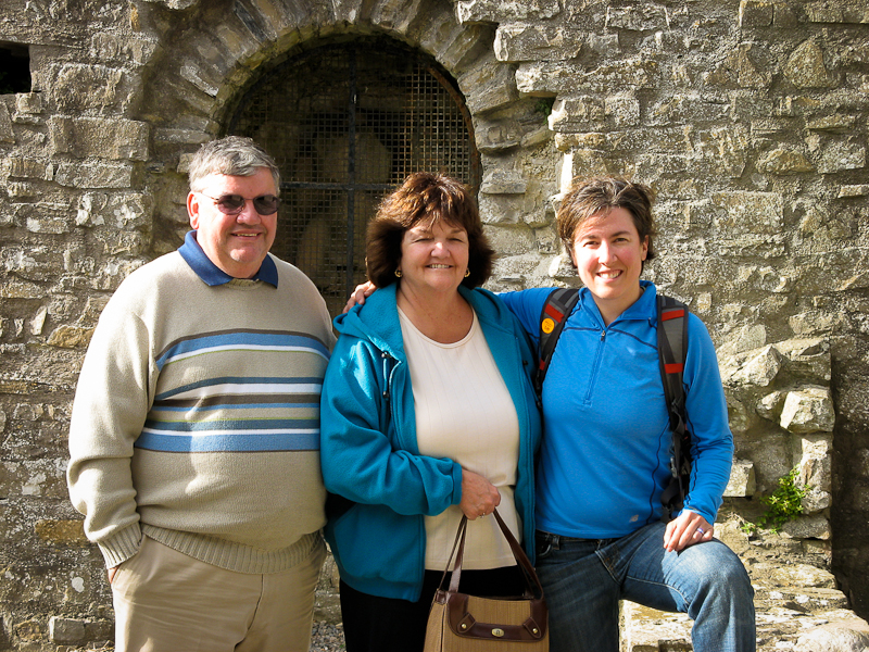 Hanging out with Auntie Debbie and Uncle Jerry in Trim, Ireland.