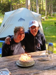 Celebrating Kendra's birthday in Canada.