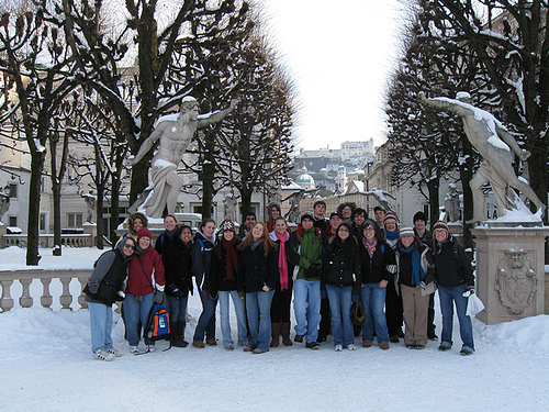 Mirabelle Gardens in Salzburg, Austria.