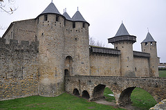 The fortress of Carcassonne, France.