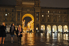 Florence, Italy at night.