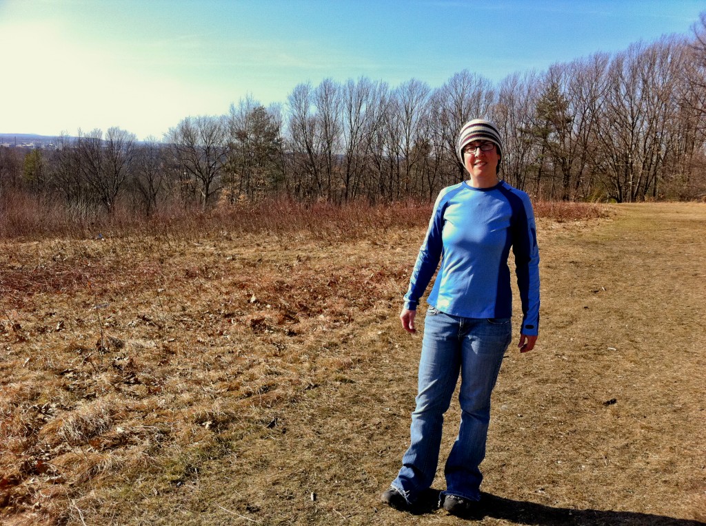 The scenic viewpoint at Weir Hill in North Andover, MA.