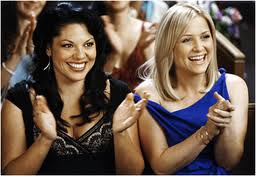 Callie and Arizona from "Grey's Anatomy"