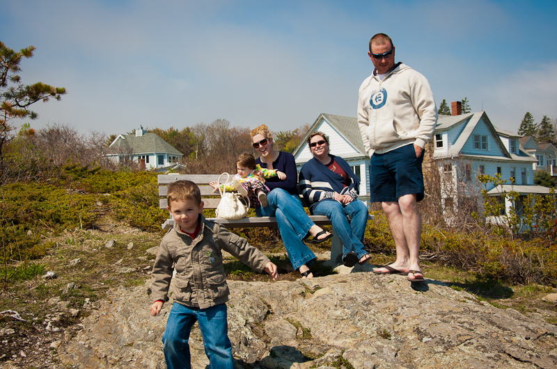 Relaxing on the Marginal Way in Ogunquit, ME.