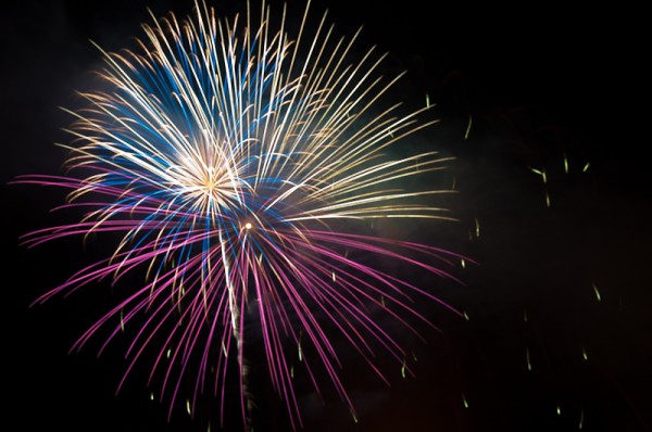 4th of July fireworks in Easley, SC