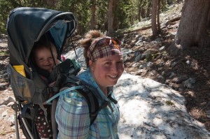 Addie and Kendra hiking in Nevada.