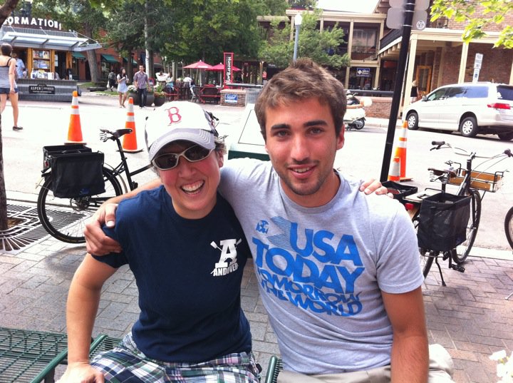 Jen and Max in Aspen.