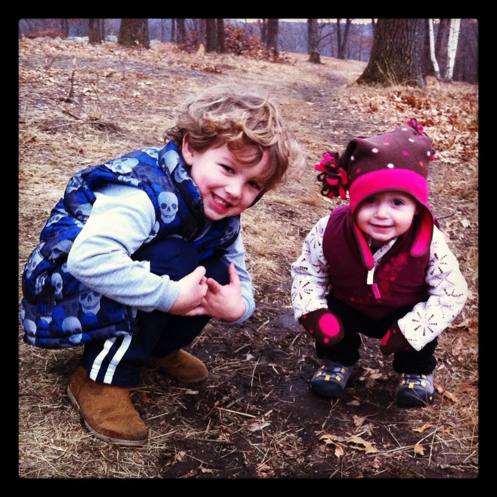 Eoin and Addie at Weir Hill