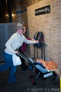 Platform 9 and 3/4 at Kings Cross Station in London, England.