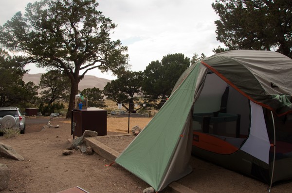 Our campsite at Great Sand Dunes National Park.