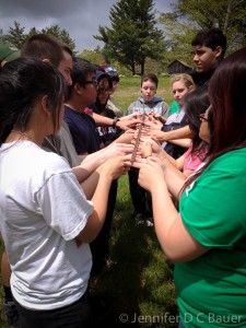 Team building at the AMC Noble View Outdoor Center