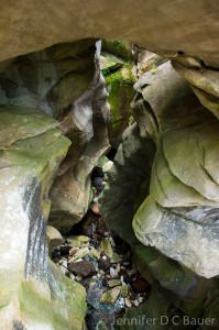 The marble arch at Natural Bridge State Park in North Adams, MA