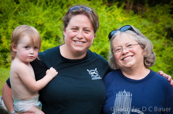 Addie, Mommy, and Grandmama at Natural Bridge State Park in North Adams, MA.