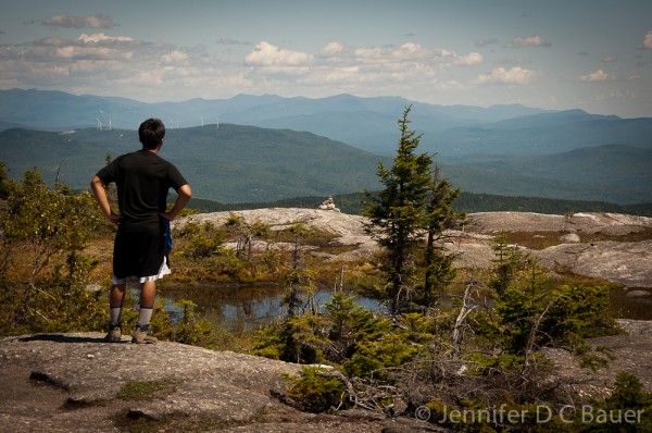 The view from Firescrew Mountain in NH.