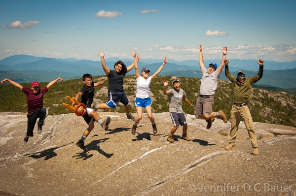 The summit of Mt. Cardigan in NH.