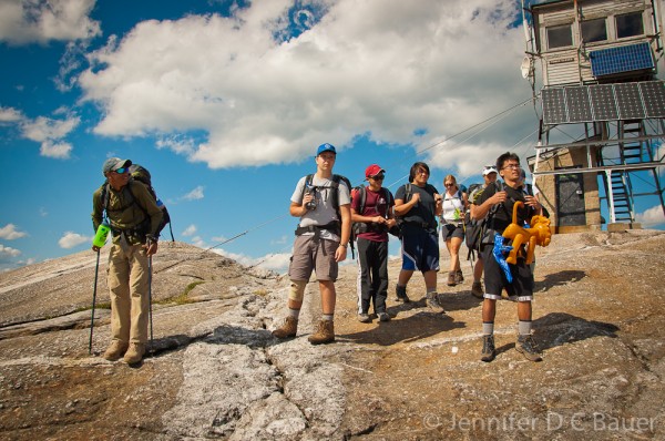 Heading to the AMC High Cabin on Mt. Cardigan.