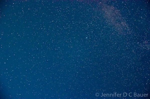 The nighttime sky at South Peak in New Hampshire.