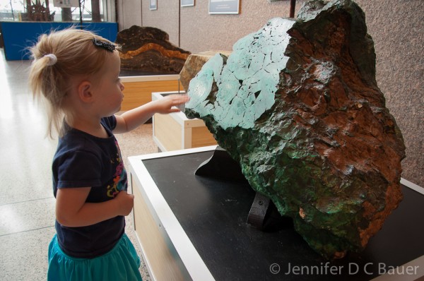 Addie exploring at the Museum of Science in Boston, MA.