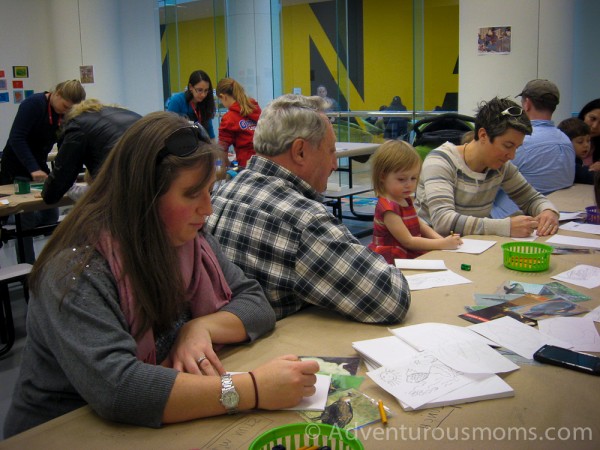 Making prints at the Boston MFA.