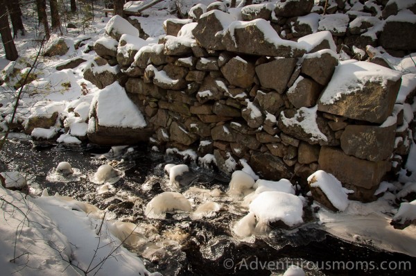 The old Jenkins Saw Mill in Skug River Reservation, Andover, MA