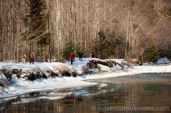 The banks of the Saco River at Bear Notch Ski Touring Center.