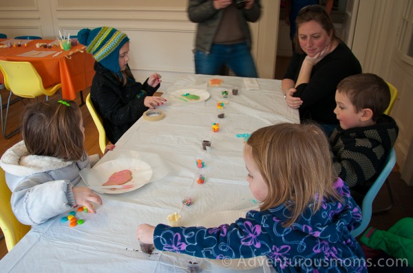 Decorating Owl Sugar Cookies at Mass Audubon