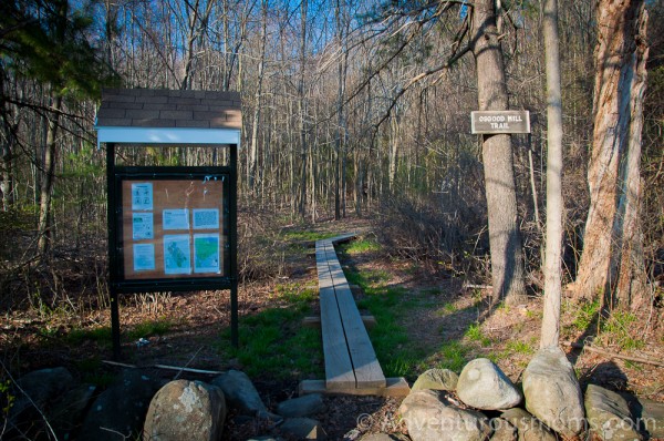 Osgood Hill Trail Head Kiosk on Osgood Street in North Andover, MA