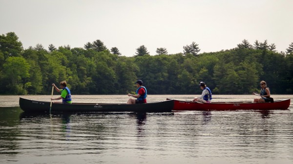 Canoeing in Harold Parker State Forest, Andover, MA