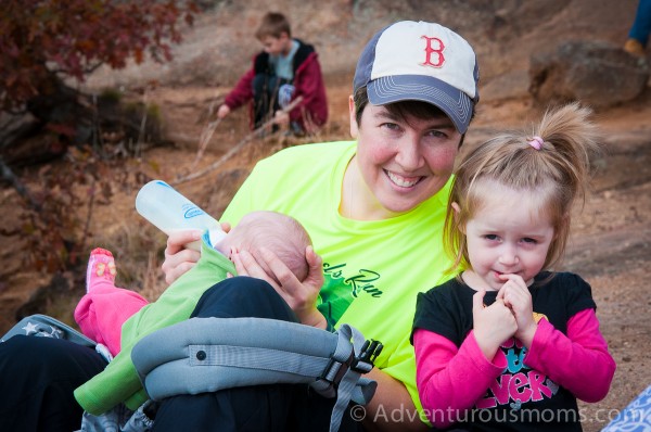 Me, Addie and Kate at the summit of West Rattlesnake Mountain in Holderness, NH