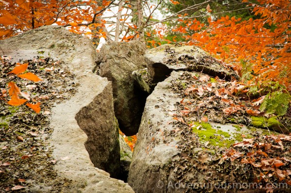 Boulders at Pawtuckaway State Park, New Hampshire