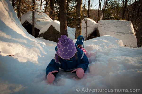 Snowshoeing the Boulder Loop Trail in Albany, NH