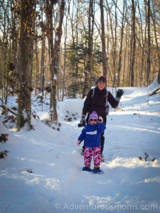 Snowshoeing the Boulder Loop Trail in Albany, NH