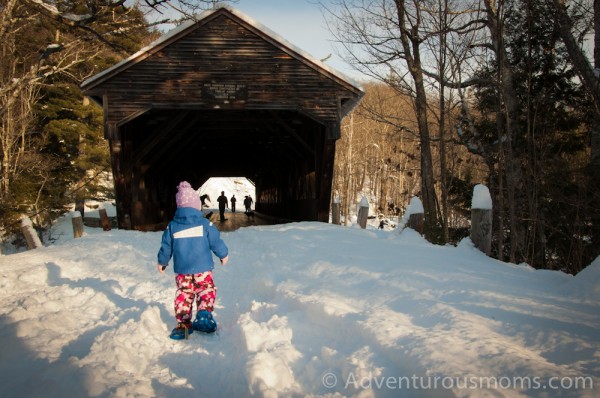 Snowshoeing the Boulder Loop Trail in Albany, NH