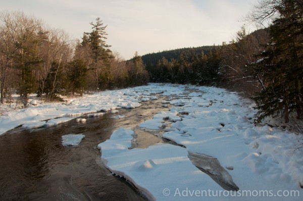 Snowshoeing the Boulder Loop Trail in Albany, NH