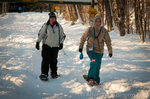 Snowshoeing the Boulder Loop Trail in Albany, NH