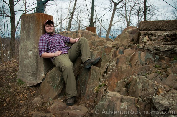 hiking Mt. Tom state reservation in Holyoke, MA