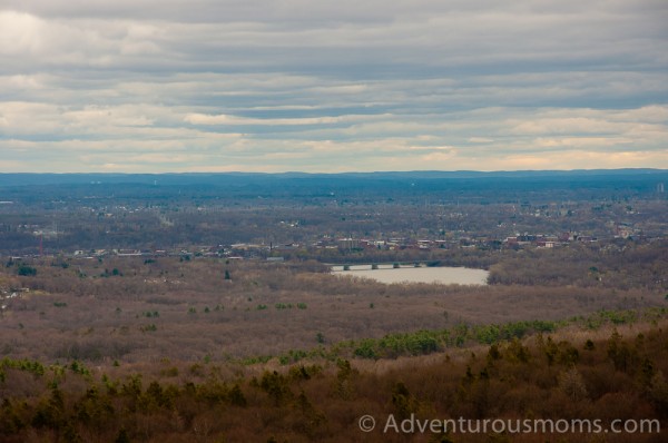 hiking Mt. Tom state reservation in Holyoke, MA