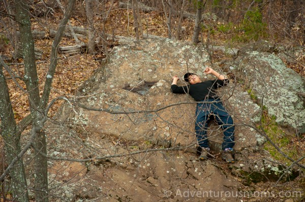 hiking Mt. Tom state reservation in Holyoke, MA