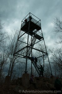 hiking Mt. Tom state reservation in Holyoke, MA