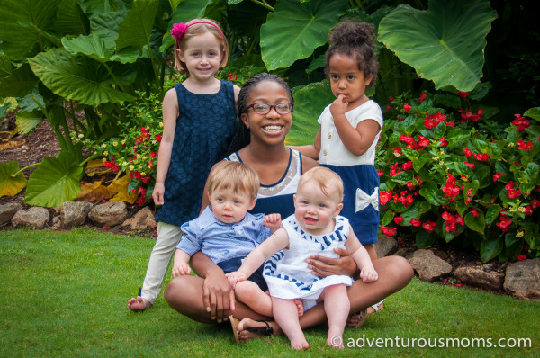 Addie, Evan and Kate with their cousins Jada and Olivia!