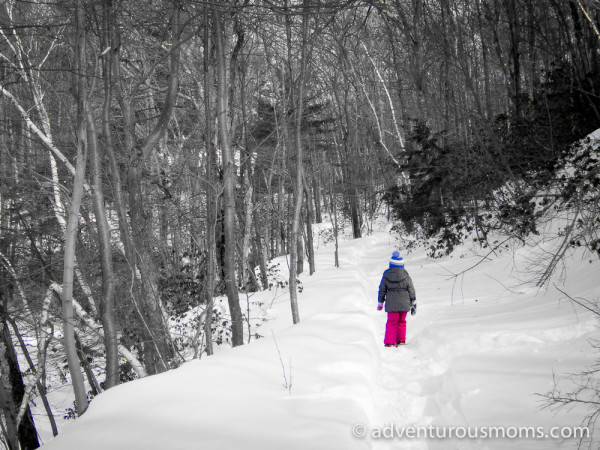 Snowshoeing in Leominster State Forest