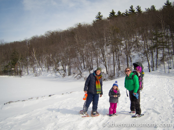 Snowshoeing in Leominster State Forest