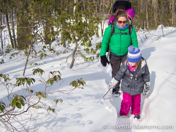 Snowshoeing in Leominster State Forest