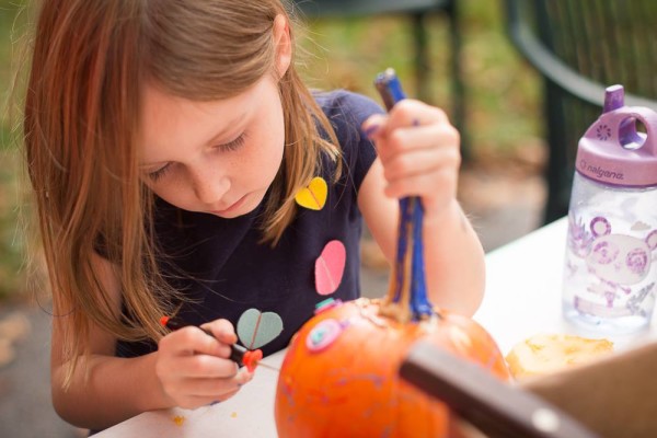 Carving pumpkins